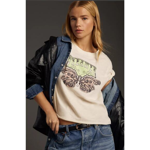 Sun Keep x Anthropologie Dreamer Graphic Tee - New Medium - Picture 1 of 5